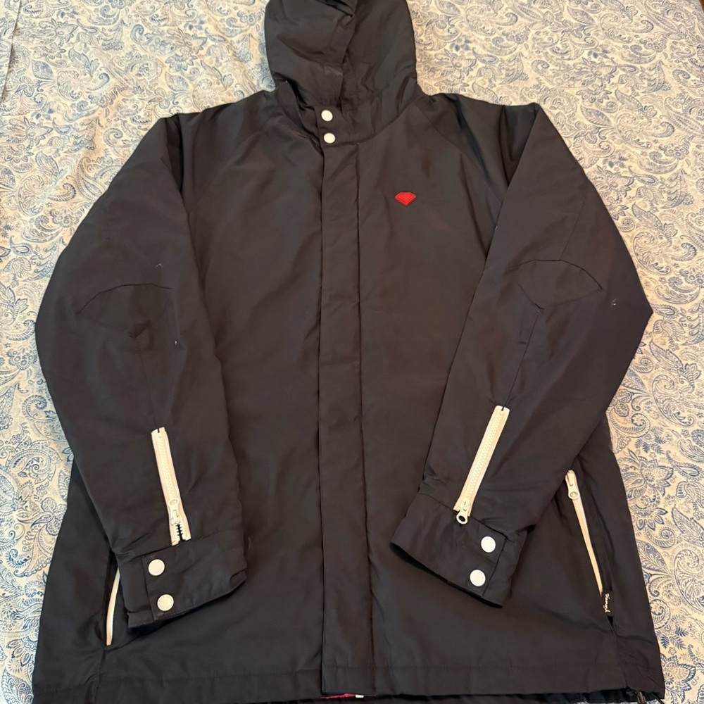 Men's Blue Jacket with Red Accent